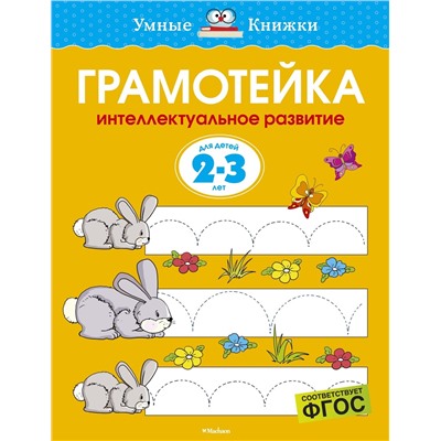 Грамотейка. Интеллектуальное развитие детей 2-3 лет (нов.обл.). Земцова О.Н.