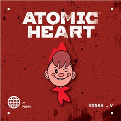 Значок металлический, Atomic Heart. Пионер. <не указано>